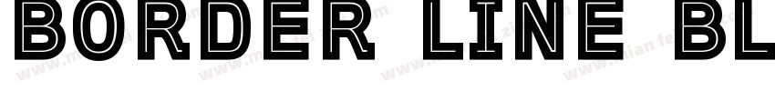 Border Line BLACK字体转换